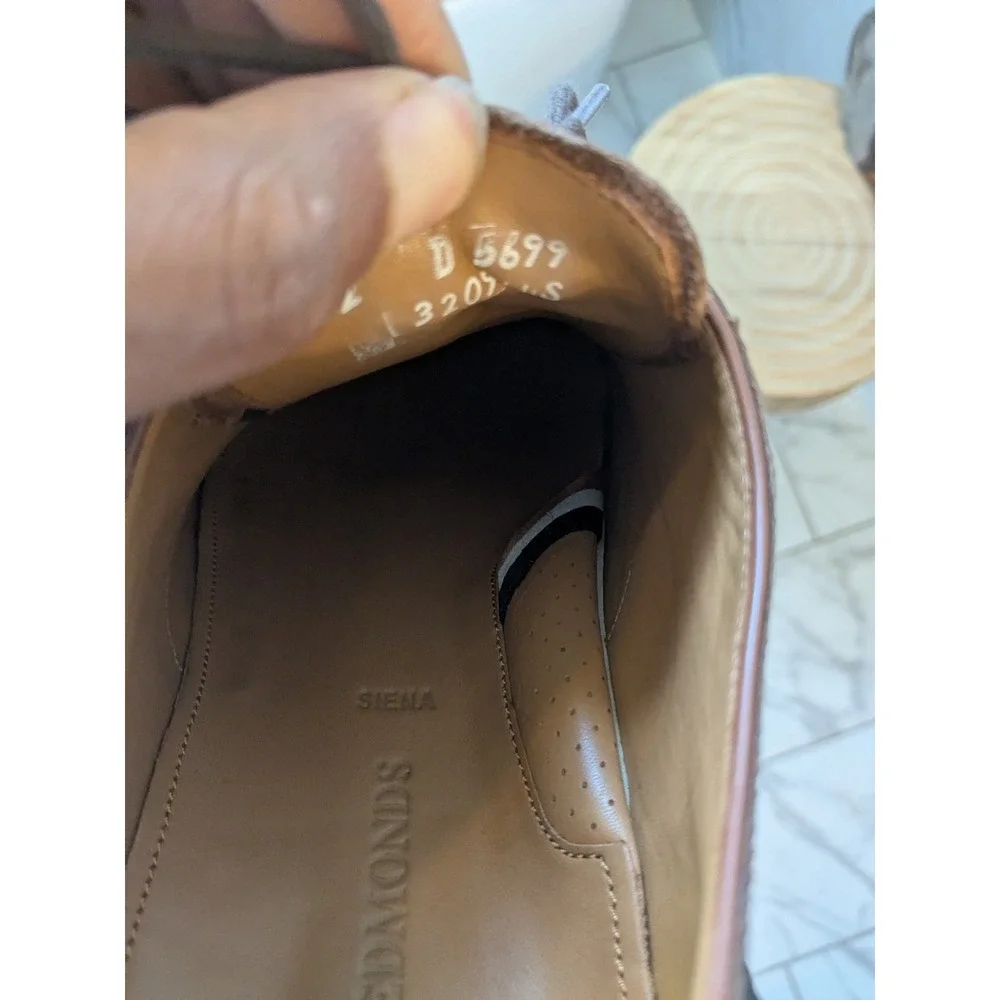 Allen Edmonds Siena Brown Leather‎ Wingtip Oxford Dress Shoes Mens Size 12 D